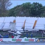 Grandstand collapses in Galle