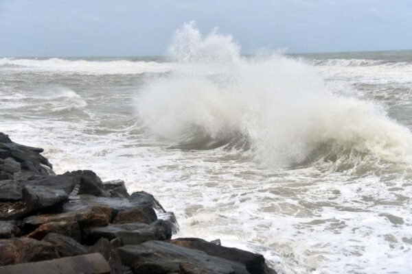 Rough seas