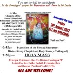 Sri Lankan Mass for Peace 26th August