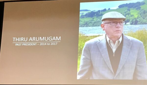 CSA 25t Anniversary Thiru Arumugam Past President