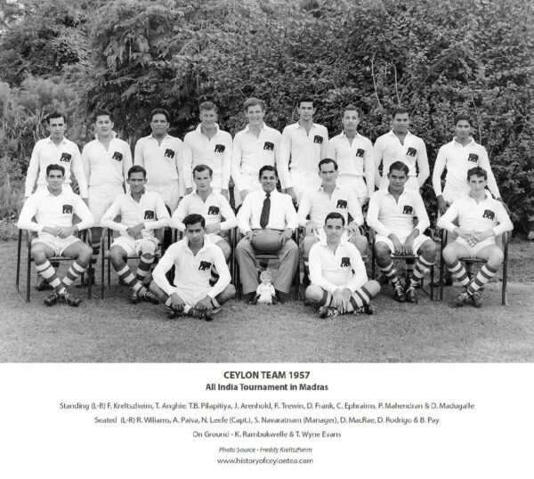 Ceylon Rugby Team 1957