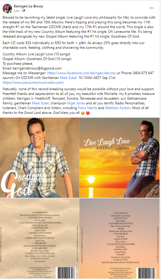 Kerrigan Album - Double Album Launch
