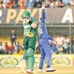 Tillakaratne Dilshan celebrates a wicket