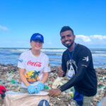 US Ambassador to Sri Lanka Mrs. Julie Chung visited Crow Island Beach on international coastal clean up day. - By Isuru Ekanayake