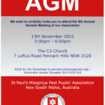 8th Annual General Meeting of St Paul's Milagiriya Past Pupils' Association New South Wales, Australia