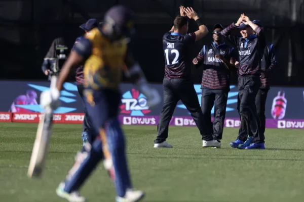 Sri Lanka’s band left playing the blues after stunning World Cup upset to minnows Namibia
