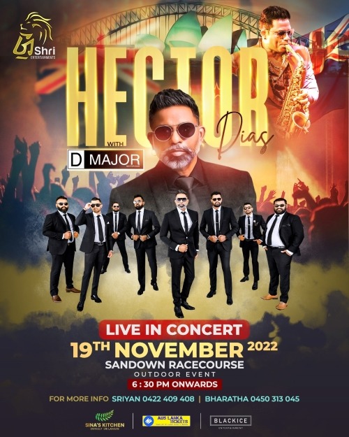 Hector Dias with D-Major Concert -Sat 19 Nov 2022 6:30 PM - 10:30 PM ( Melbourne )