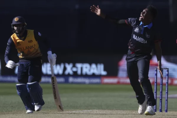 Sri Lanka’s band left playing the blues after stunning World Cup upset to minnows Namibia