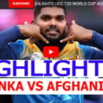 Sri Lanka vs Afganistan