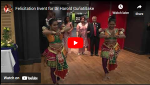 Felicitation event for Dr Harold Gunatillake OAM