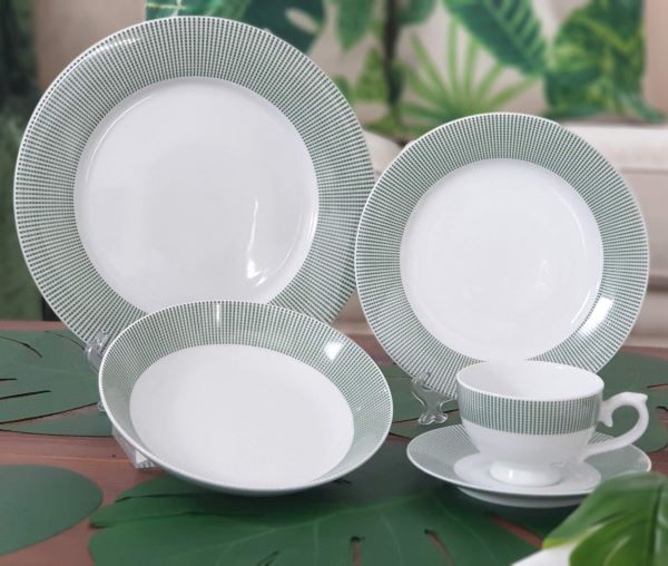 Dankotuwa porcelain dinner plate with modern design