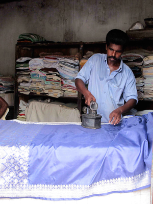 Old fashioned brass iron