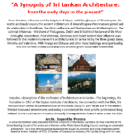A Synopsis of Sri Lankan Architecture