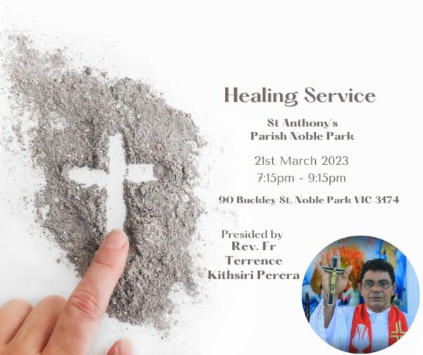Healing, Service - 21st March 2023 - 7:15pm - 9:15pm