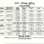 Sri Lanka – Aurudu-Nakath 2023 - in Sinhala