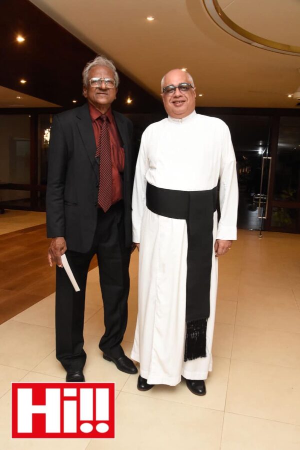 The author, Mevan Pieris and Warden Marc Billimoria (Guest of Honour) elanka