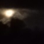 Matara, Sri Lanka 11.00 pm on 1st April 2023 - Moon lighting