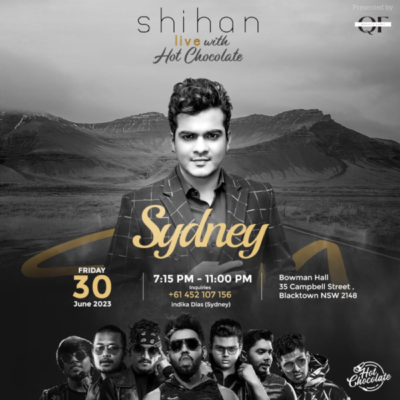 Shihan Live with Hot Chocolate (Sydney) - Friday 30 June 2023