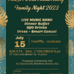 ASLCA 20th Anniversary Family Night 2023 - 15th July 2023 ( Melbourne Event )