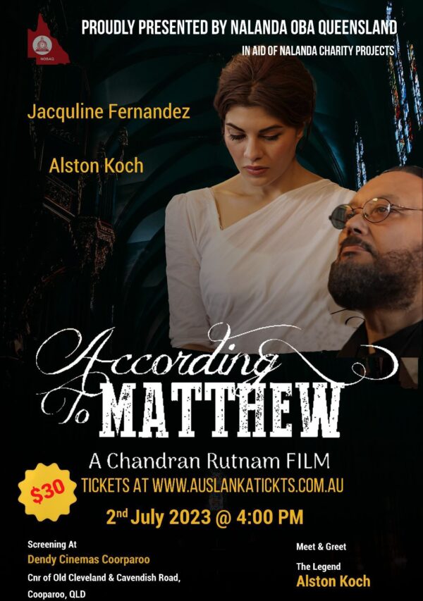 According to Matthew - Sun 2 Jul 2023 - ( BRISBANE EVENT ) - elanka