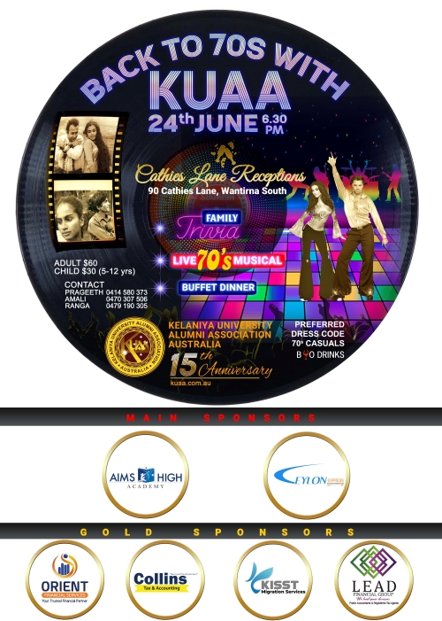 BACK TO 70S WITH KUAA - 24th June 2023 - ( Melbourne Event )