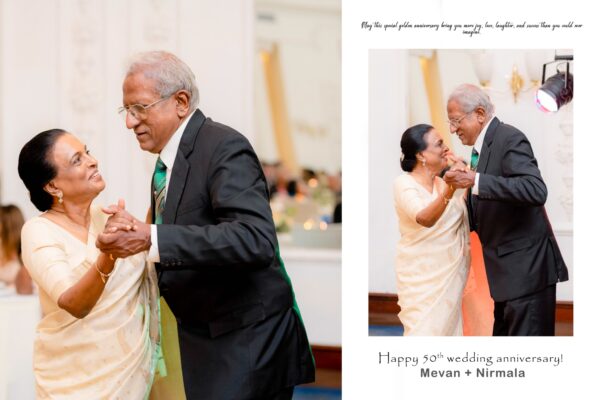 Golden Wedding of Nirmala & Mevan Pieris, celebrated at Galle Face Hotel on 16th June 2023. - eLanka