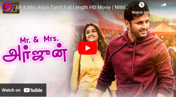 Mr & Mrs Arjun Tamil Full Length HD Movie 