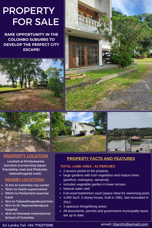 property for sale Colombo sri lanka