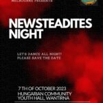 Newsteadites Night - 7th October 2023 - 7.30 PM - ( Melbourne Event )