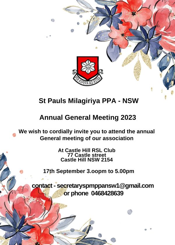 St Pauls Milagiria PPA - NSW - eLanka
