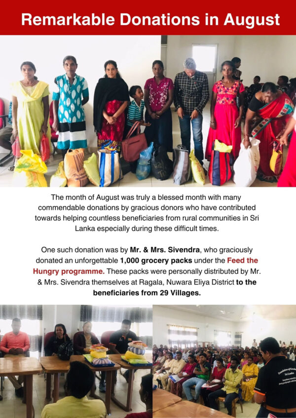 Foundation of Goodness Newsletter- August 2023 - eLanka
