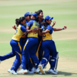 Sri Lanka's national women cricket team winning moment - eLanka