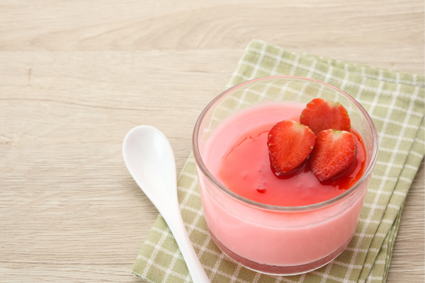 Strawberry Milk pudding - eLanka