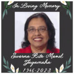 Swarna Jayamaha (77)﻿ Passed Away on August 24th, 2023 in ﻿Long Beach, Ca.