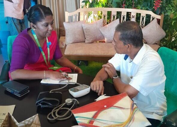 Ayurvedic doctor consultation at the enclosure