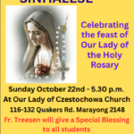 Holy Mass in SINHALESE - October 22nd - 5.30 p.m. ( Sydney Event )-eLanka