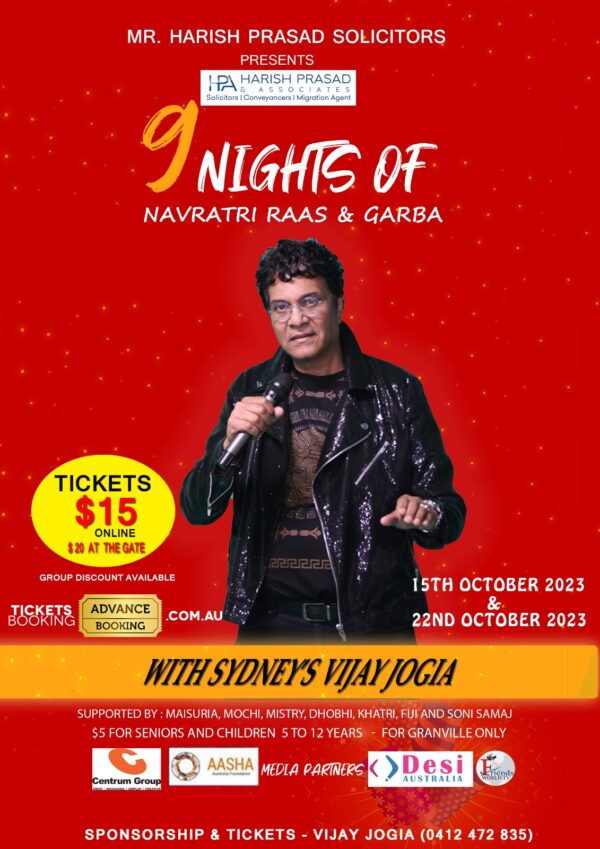 Night of Navrathri Raas & Garba - 15th October To 22nd October 28th October ( Sydney Event ) - eLanka
