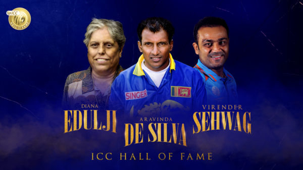 ICC Hall of Fame welcomes De Silva, Edulji and Sehwag as Class of 2023 inductees