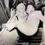 Jayne Mansfield carrying Bob Hope at Burbank airport -- what a strong woman Bob HOPE took JAYNE MANSFIELD TO Vietnam to entertain the GIs Jayne started striptease, shredding piece by piece. There were rapturous cheers and a CLAPPING, WITH ACCOMPANIMENTS OF 'COME ON JAYNE, QUICKER AND FASTER 'ETC WHEN she was stark naked all CHEERS CAME TO NOUGHT. NIL CLAPPING DEAD SILENCE WAS THE ORDER. JAYNE WHISPERED TO BOB 'WHY AREN'T THEY CLAPPING ANYMORE" CAME the dead pan answer 'HOW CAN THEY CLAP WITH ONE HAND'