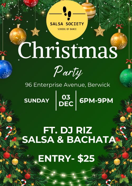 SALSA Christmas Party - 3rd December 2023 ( Melbourne Event )