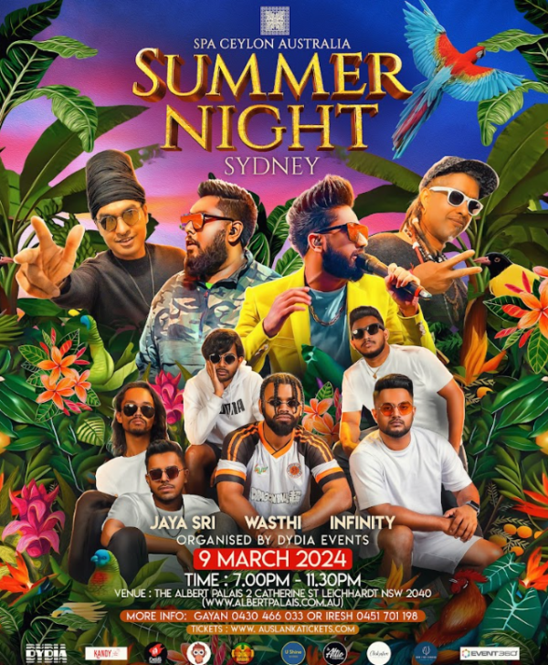 Summer Night -9th March 2024 - 7.00PM To 11.30PM ( Sydney Event )