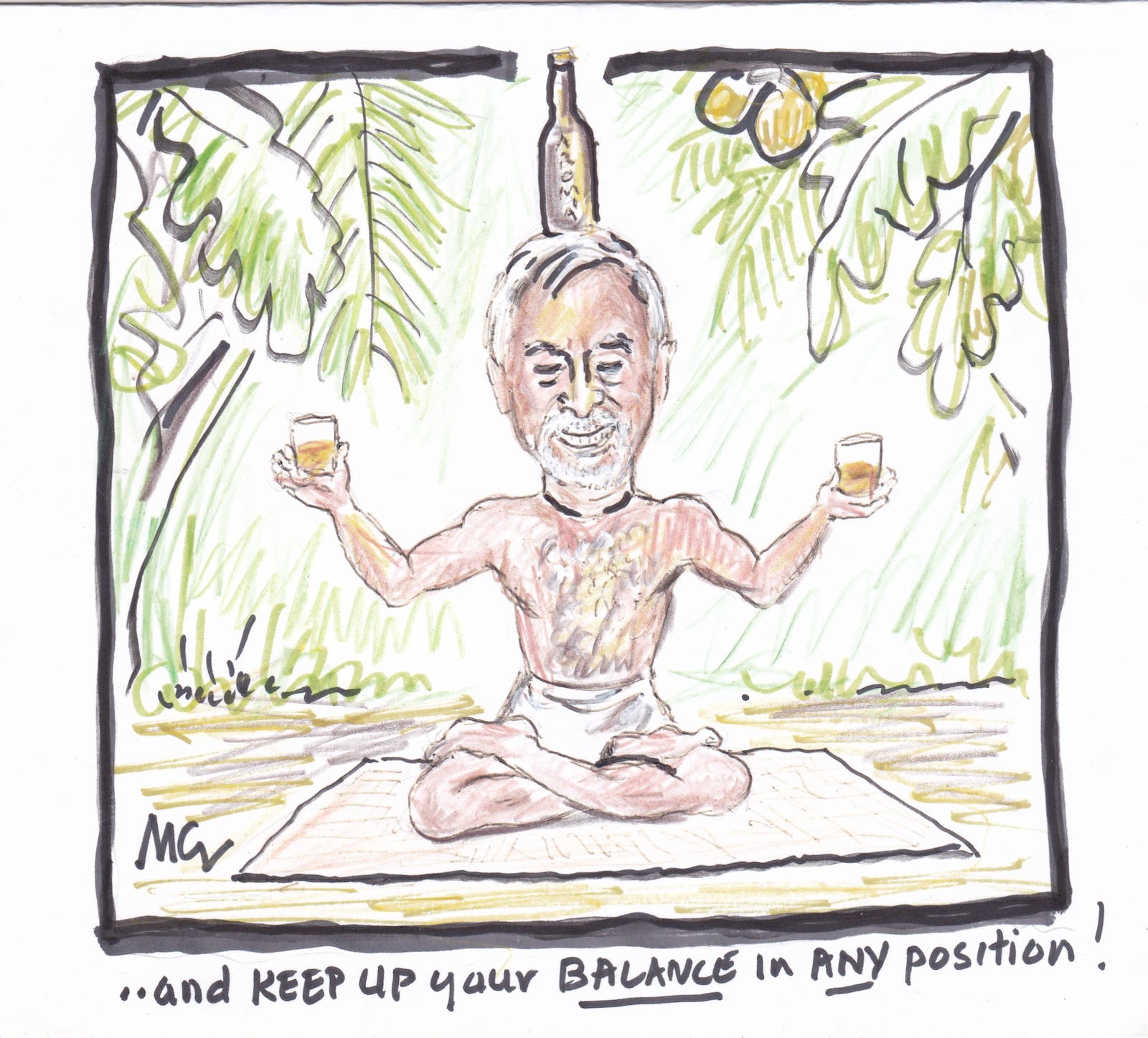 Card sent to Ricky Mutthukumaru in WA by Max Gerreyn on the occasion of Rick’s Birthday.