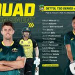 Australian Men's Squad named for Dettol T20I Series