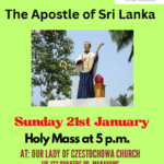 Feast of St. Joseph Vaz ANGELO BREWING - 21st January 2024 - 5 p.m ( Sydney  Event)