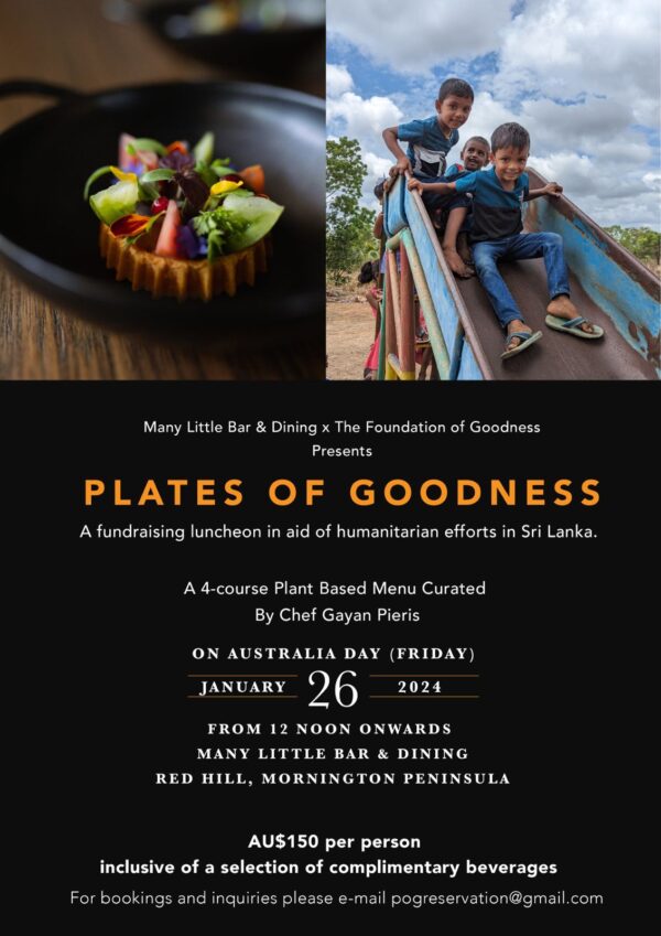 Plates of Goodness- Australia Day Luncheon - 26th January 2024 ( Melbourne Event)