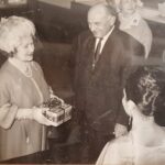 Irangani Gunatillake -Tea Queen 1967 having a chat with the Queen mother