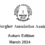 The Burgher Association Australia Autumn 2023 Bulletin issue