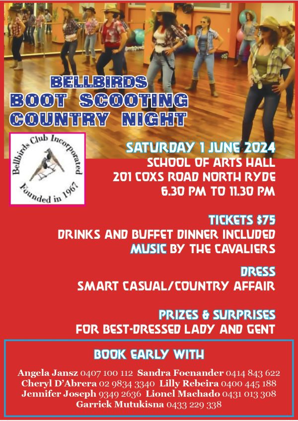 Bellbirds Boot Scooting Country Night