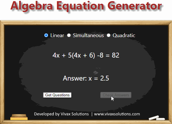 Level Up Your Math Skills with Free Algebra Equation Generators in English, Sinhala, and Tamil