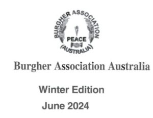 The Burgher Association Australia Winter 2024 Bulletin issue